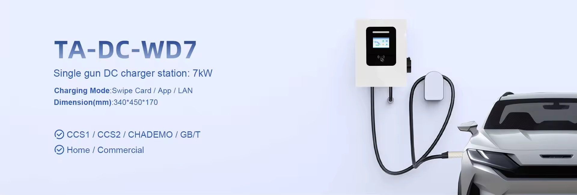 ZUOHEN 7kW DC EV charging station